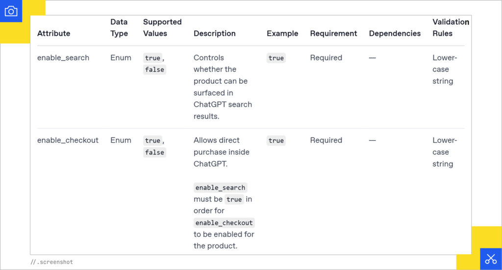 Enable search and checkout