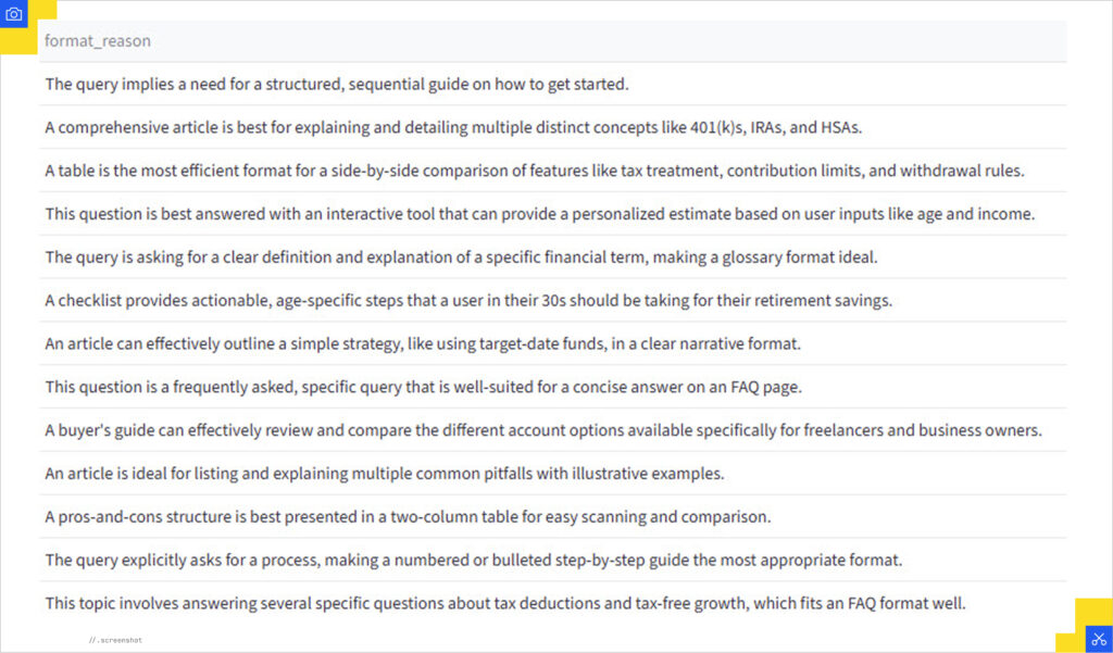 Format column in Qforia