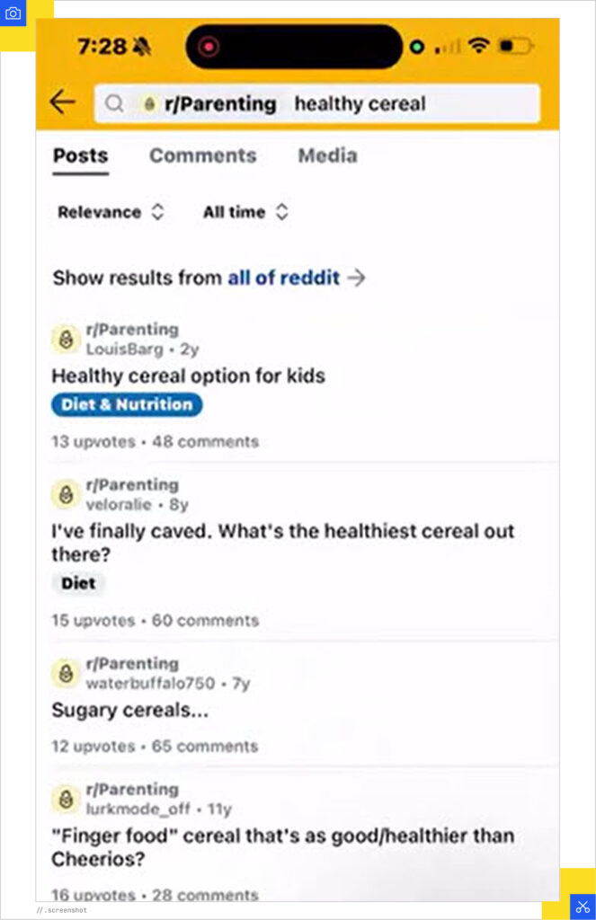 Parenting subreddit