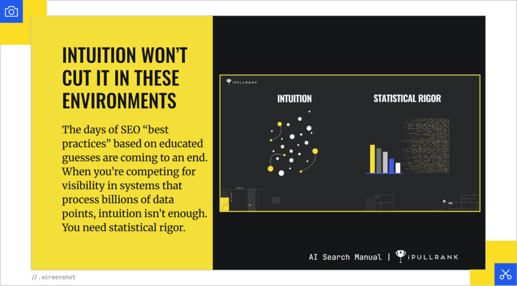 Using statistical rigor in SEO