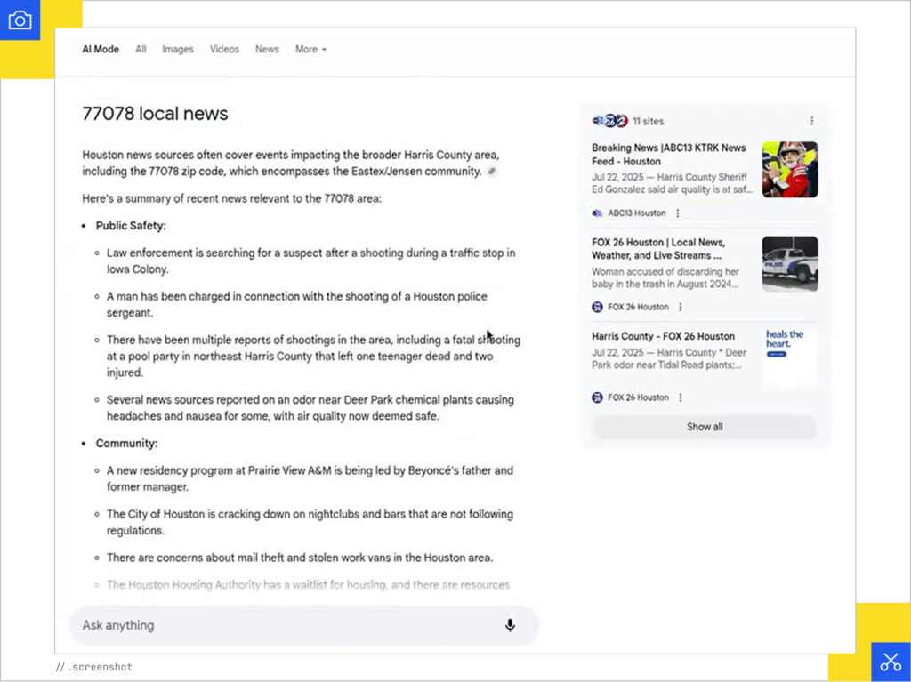 Searching with zip code