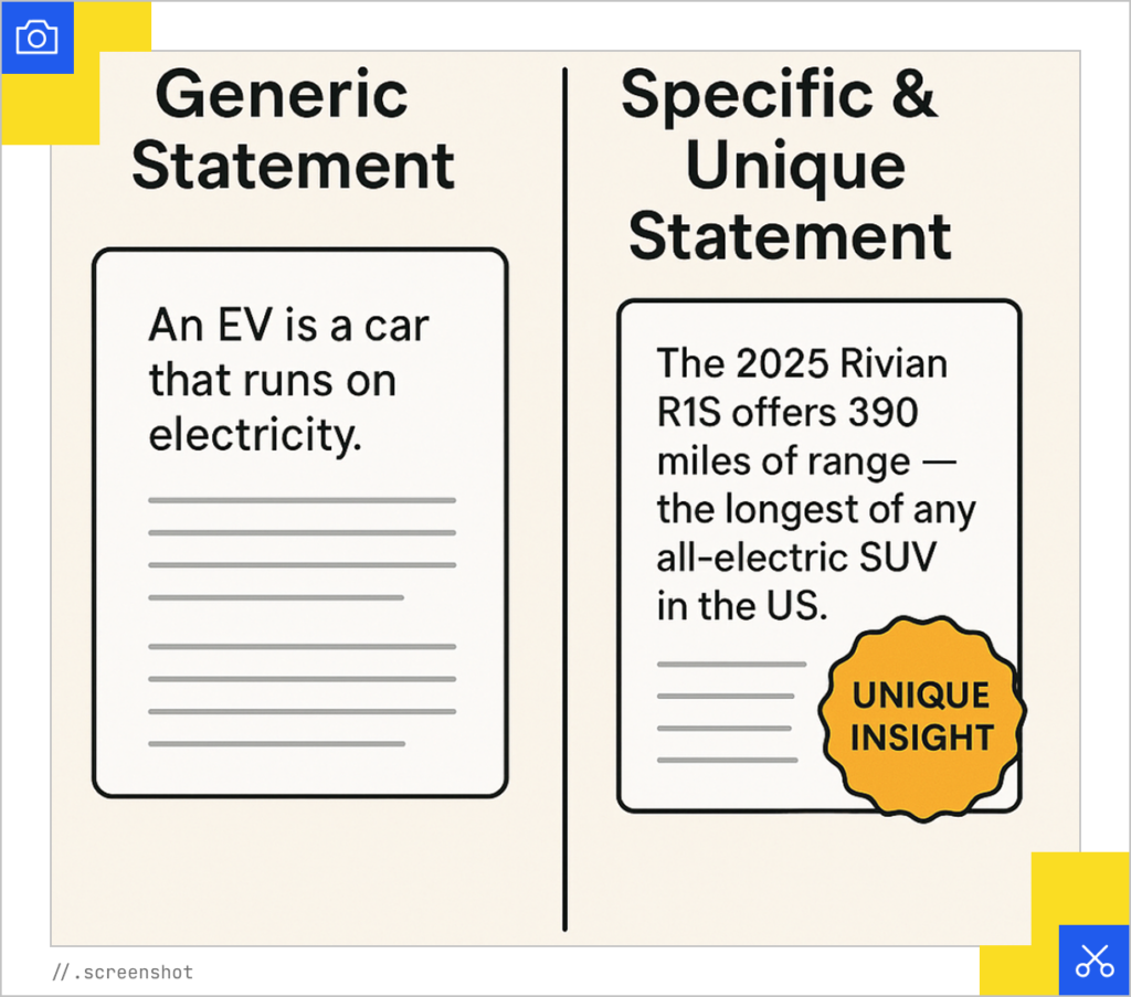 Generic vs specific statements