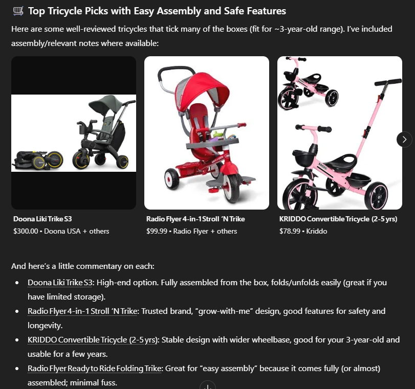 Researching tricycles